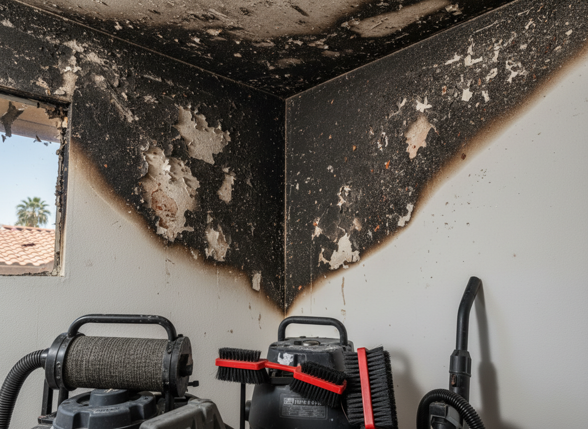 Fire and smoke damage restoration