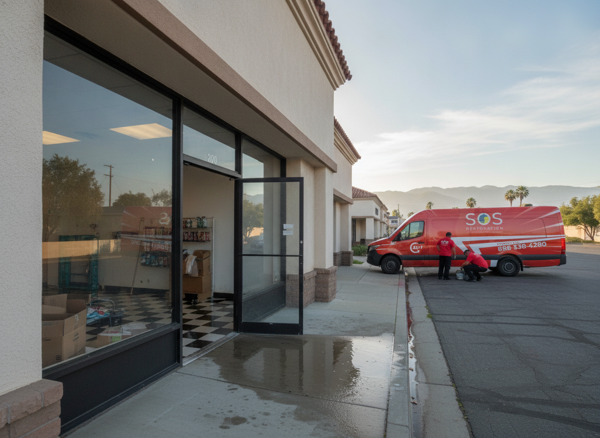 What water damage services does SOS Restoration Of Riverside County offer?