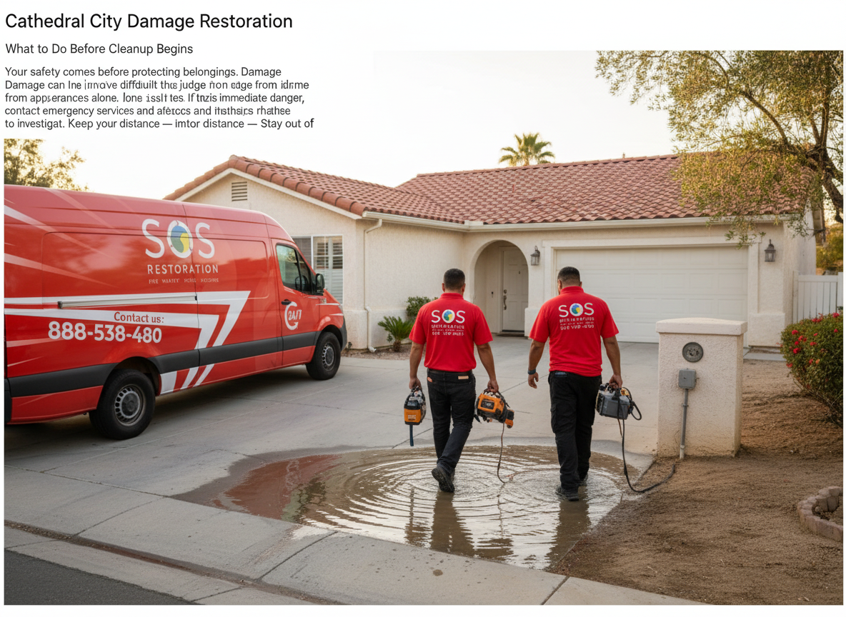 What to Do Before Cleanup Begins