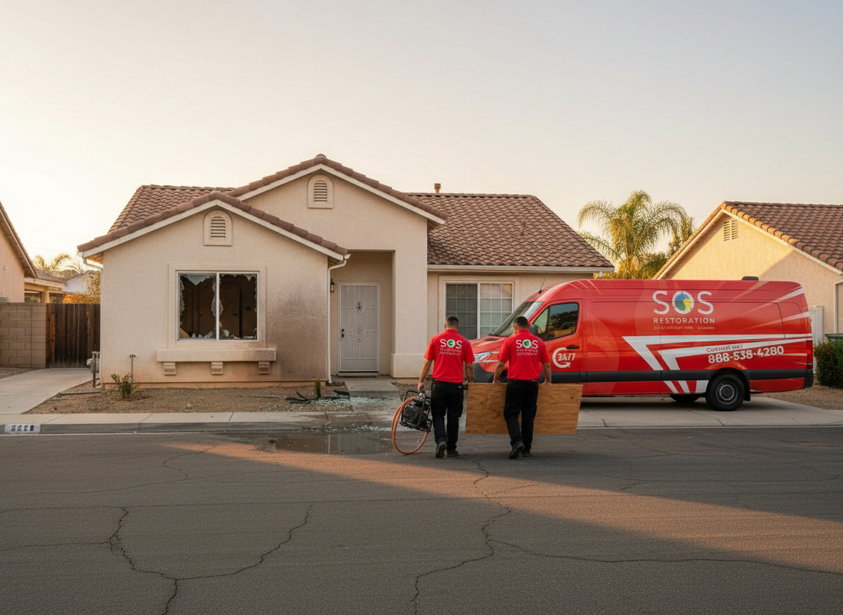 Does SOS Restoration Of Riverside County offer storm damage repair?
